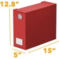 thumbnail image 7 of SpaceAid 4 Pack Sheet Organizers and Storage, Queen & King Size, Red, Fabric, 7 of 7