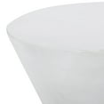 thumbnail image 5 of Hueber Lightweight Concrete Outdoor Side Table, Antique White, 5 of 6