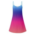 thumbnail image 5 of summer dresses for women 2024 Casual Sundress Summer Camisole Boho Beach Dress V Neck Tank Dresses Beach Dress wedding guest dresses for women Red Polyester L, 5 of 7