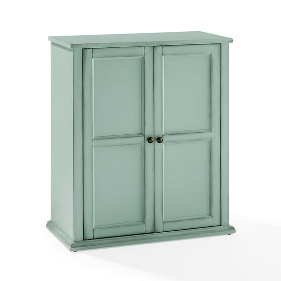 Crosley Gemma Medium Record Player Cabinet With Vinyl Storage in White Oak