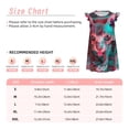 thumbnail image 3 of Fotbe Psychedelic Hairless Cat Vestido de Dormir para Niñas de 3 a 10 Años, Mangas Cortas, Estilo Princesa, Pijama Camisón con Mangas Voladas-Small, 3 of 6