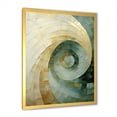 thumbnail image 4 of Designart "Serene Beige Pottery Spirals" Abstract Spirals Picture Framed Canvas Wall Art, 4 of 5