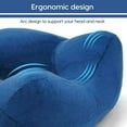 thumbnail image 7 of Travel Neck Pillow, Versatile Soft 360 Support Scarf, Chin & Neck Support Neck Pillow, Machine Washable, Airplanes Travel Essentials for Office, Cars Breaks Sleeping（Blue）, 7 of 7