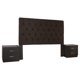 thumbnail image 4 of Recamara Kessa Muebles  Eva King Size 5 Piezas Café, 4 of 19