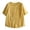 Yellow, variant on WHEANG Women's Pure Color Flower Embroidered Cotton And Linen Round Neck Short Sleeved T Shirt Cute Tops Dressy Casual Blouses Elegant Summer Top Size L Yellow
