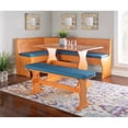 thumbnail image 2 of Linon Ensemble de Coussins en Polyester pour Chelsea Nook en Bleu (Nook Non Inclus), 2 of 16