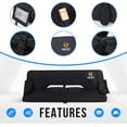 thumbnail image 5 of Oversized Stadium Seats with Back Support, Bleacher Seats, Stadium Chairs with Back and Cushion, Floor Chair, Foldable, Thick Padding (One Black), 5 of 7