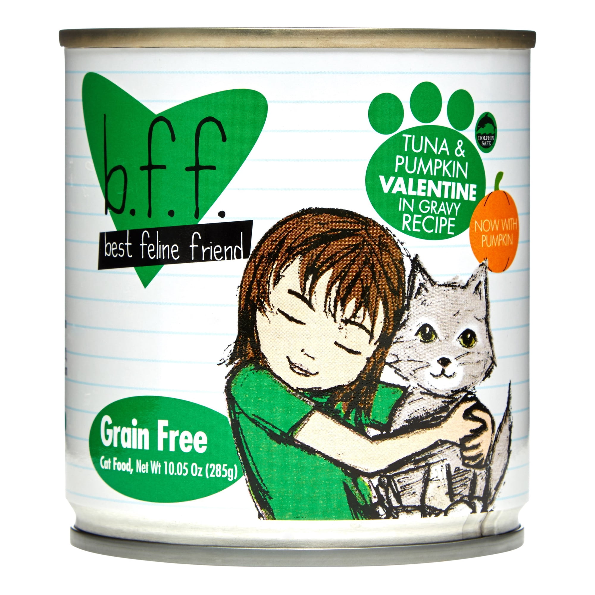 (12 Pack) Weruva BFF Valentine Recipe Tuna & Pumpkin in Gravy Adult Wet Cat Food, 10 Oz