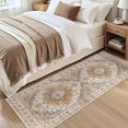 thumbnail image 4 of Roxstand 2'x5' Washable Runner Rug for Hallway Entrance Bedroom Entryway, Vintage Non Slip Stain Resistant Kitchen Rugs, Turmeric, 4 of 10