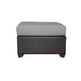 thumbnail image 2 of TK Classic Barbados Wicker Patio Square Ottoman in Gray, 2 of 6