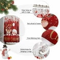thumbnail image 6 of Red Christmas Shower Curtain, Santa Claus Deer Snowflake Pine Branches Ball Waterproof Fabric Shower Curtains with 12 Hooks, Bathroom Curtain Set for Bathroom Accessories Decor, 60 x 72 Inches, 6 of 9