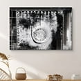 thumbnail image 1 of PixonSign Canvas Print Wall Art Black and White Grunge Print Abstract Shapes Digital Art Modern Art Alternative Dramatic Multicolor Dark for Living Room, Bedroom, Office - 24"x36", 1 of 5
