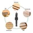 thumbnail image 4 of Broca Avellanadora, Punta Cónica Que No Se Cae, Repuesto De Broca Avellanadora, Ranuras Anchas Ajustables Con Contenedor De Almacenamiento Para Madera, 4 of 7