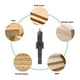 thumbnail image 4 of Broca Avellanadora De Vástago Hexagonal, Orificios Guía Limpios, Juego De Brocas Avellanadoras Con Punta Cónica Ajustable De Carburo, Ranuras Anchas Que No Se Caen Para Madera, 4 of 7