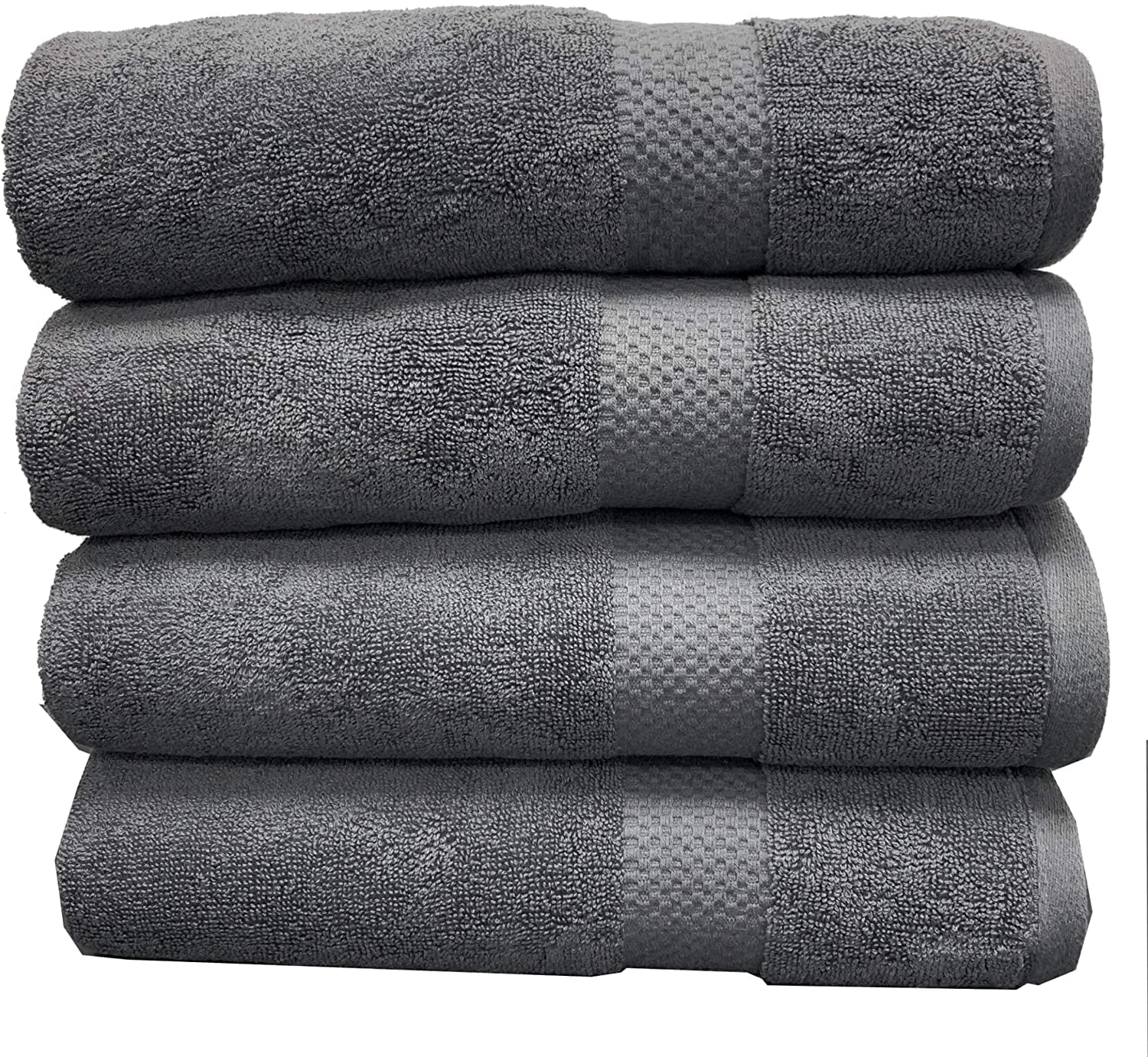 4 Pack Premium Bath Towels 100% Cotton (28 x 54 Bath Towels) | Walmart ...