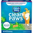 Fresh Step Clean Paws Cat Litter, LowTracking Clumping Litter With