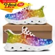 thumbnail image 1 of Zapatos para hombre, zapatillas coloridas con diseño de orgullo gay, transpirables, con cordones, planos y antideslizantes, 1 of 6