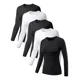 thumbnail image 1 of Playera Manga Larga Mujer Cuello Redondo Slim Fit Comoda 5pz, 1 of 8