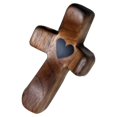 thumbnail image 3 of Rushawy Handheld Wooden Cross Clinging Cross, Fine, Prayer Meditation Encouragement Gift, 3 of 9