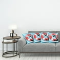 thumbnail image 3 of Ambesonne Anchor Throw Pillow Cover 4 Pack, Anchor Design, 16", Sky Blue Red Black, 3 of 5