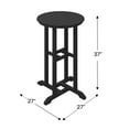 thumbnail image 3 of WestinTrends Outdoor 37" Counter Height HDPE Outdoo Bistro Bar Table, Sand, 3 of 7