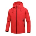 thumbnail image 7 of Fiaer,Women's Windproof Oversized Full Full Zip Adjustable Mountaineering Hooded Jacket for Outdoor Activities,Ladies Loose Fit Trendy Outerwear with Pockets Red XL, 7 of 7