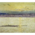 thumbnail image 3 of Hassam, Childe 13x12 Black Modern Framed Museum Art Print Titled - Sunset Ironbound Island: Mount Desert, Maine, 3 of 5