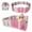 Pink & White, variant on Baby Playpen Activity Center 16 2 Panel Foldable, Adjustable Shape Baby Play Pen With Crawling Mat And Functional Playboard, Baby Play Yard With Safety Lock Gate, Pink & White