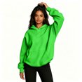 thumbnail image 5 of Hoodies for Women Oversized Trendy Fall Sweatshirt Pullover Fleece Long Sleeve Sweaters Winter Outfits Y2k Clothes Green L, 5 of 6