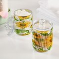 thumbnail image 5 of Ryvnso 2 Pack Qtip Holder Organizer Beautiful Sunflower Bathroom Cotton Swabs Cans Storage Canister, 5 of 7