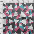 thumbnail image 3 of oneOone Polyester Spandex Pink Fabric Geometric Craft Projects Decor Fabric Printed By The Yard 56 Inch Wide-7Q, 3 of 5