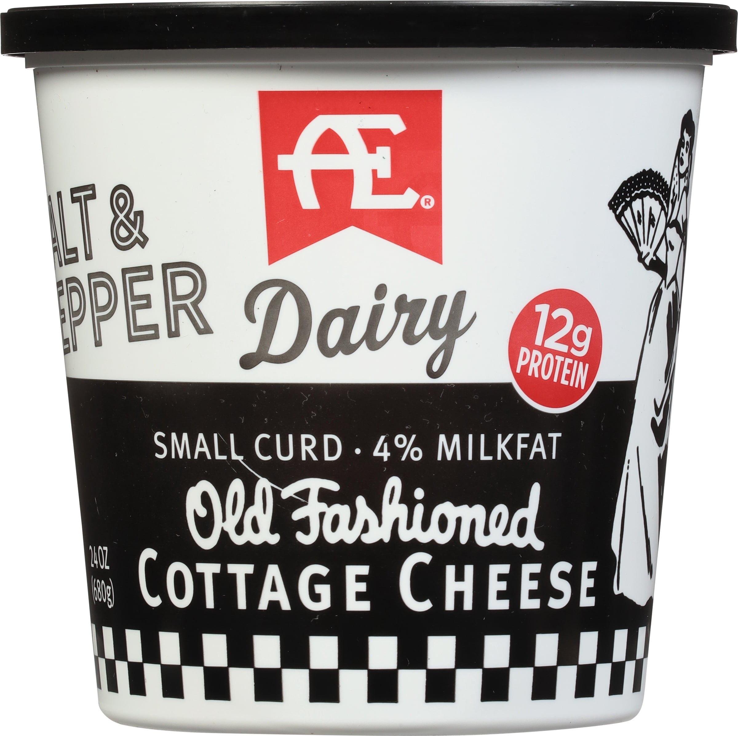 Anderson Erickson 4% Salt and Pepper Cottage Cheese, 24 oz.