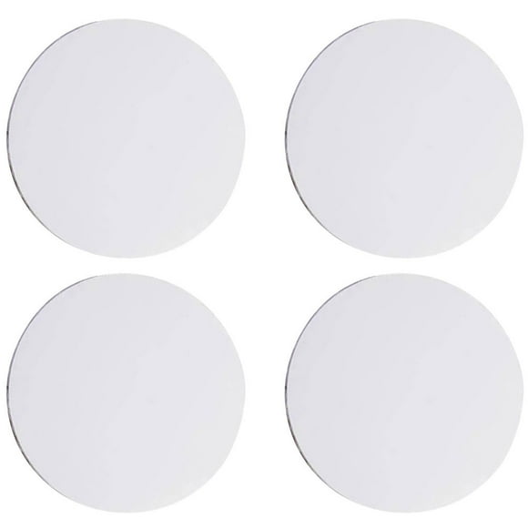 Minkissy 4Pack Blank Canvas for Painting Hobbyists White 20x20cm Professional Stretched