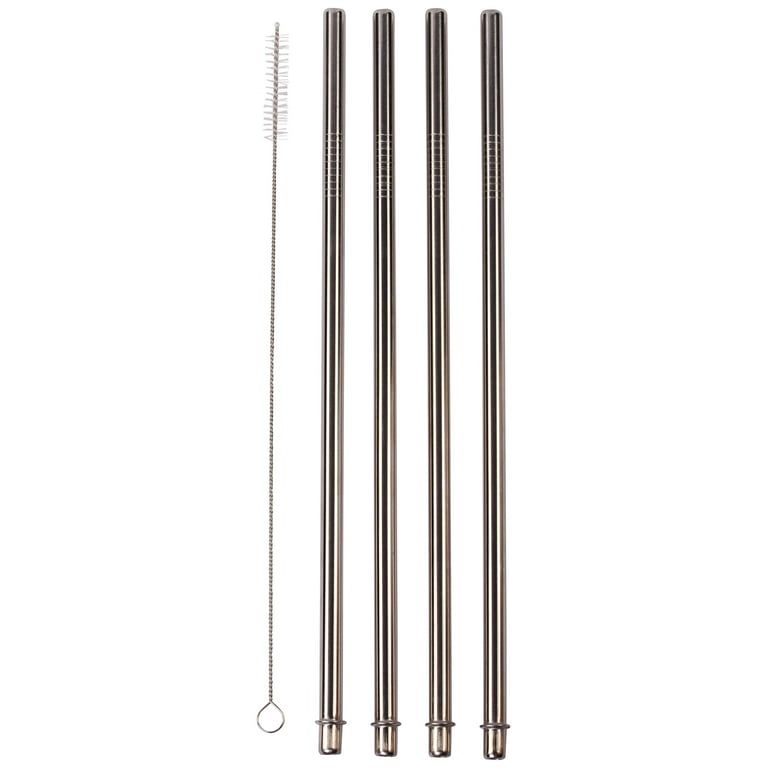 4 LONG Stainless Steel Straws fits 30 oz Yeti Tumbler Rambler Cups -  CocoStraw Brand Drinking Straw 