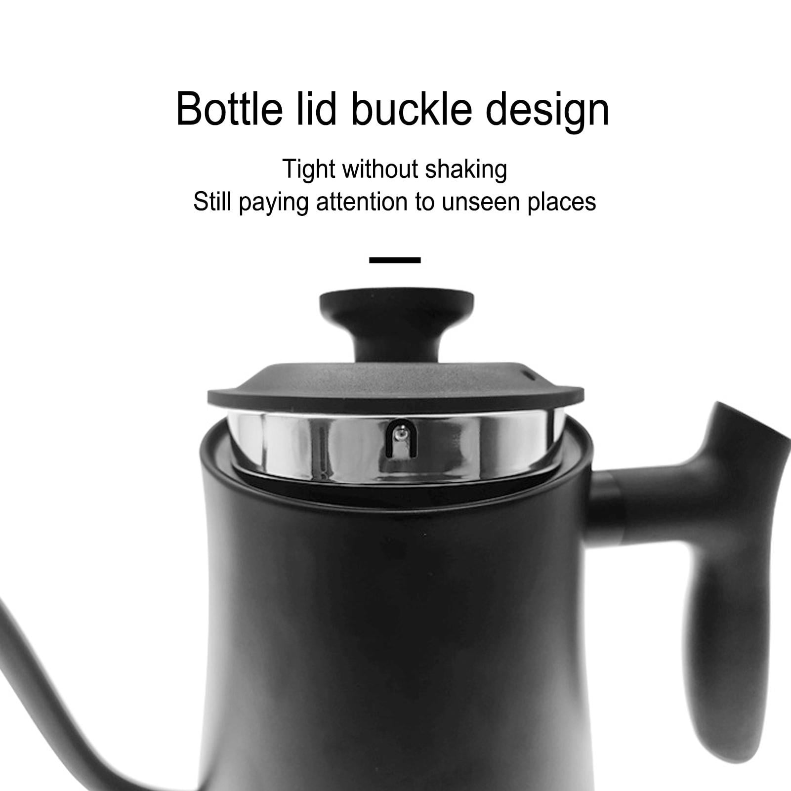 LAZIOEGR 1200W Smart 1L Gooseneck Electric Kettle – Variable Temp Control, 1200W Rapid Heat, High‑Def Display, Anti‑Dry Burn, Food‑Grade Stainless Steel, 110V US Plug