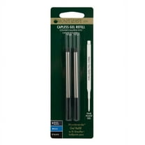 Monteverde® Capless Gel Refills For Sheaffer Ballpoint Pens, Fine Point, 0.5 mm, Black, Pack Of 2 Refills