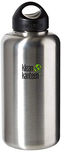 40 oz Klean Kanteen Silver Stainless Steel Bottle