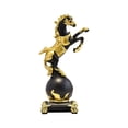 thumbnail image 2 of Escultura de Ornamento de Figurina de Caballo | Decoración del salón | Centro de mesa del mueble de televisión | Acento moderno elegante para el hogar | Año del Caballo | 1 Pieza | Don sofisticado, 2 of 7