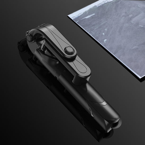 Selfie Stick, Selfie Stick 3 en telemando inalámbrico ligero compatible con teléfono, Android, cámara pequeña Negro