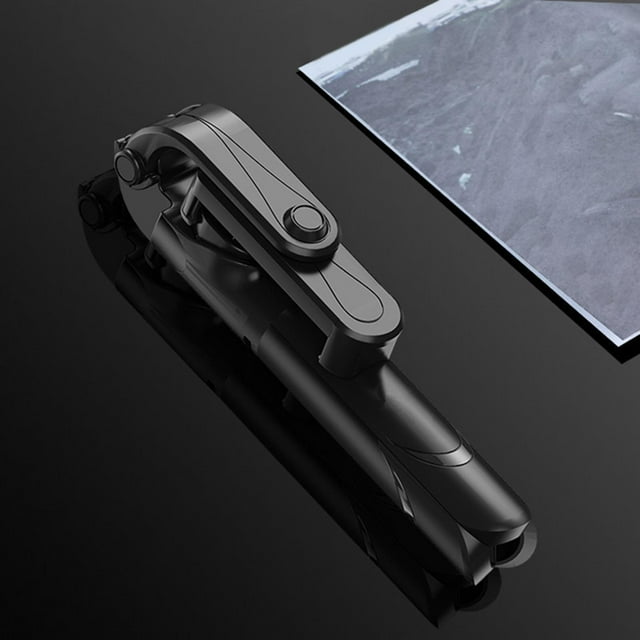 Selfie Stick, Selfie Stick 3 en telemando inalámbrico ligero compatible con teléfono, Android, cámara pequeña Negro