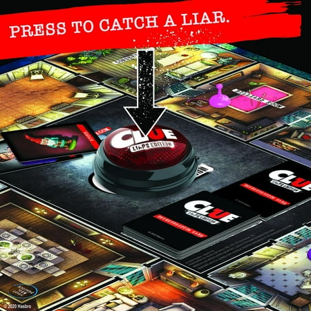 Clue Liars Edition Board Game; Murder Mystery Board Game for Kids 8 and Up