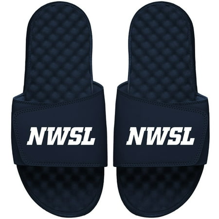 

Youth ISlide Navy NWSL Wordmark Logo Slide Sandals