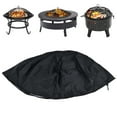 thumbnail image 4 of Pit Fire Pit Cover Round Patio Outdoor Fireplace Cover Waterproof Dustproof UV  for All Seasons Black, 4 of 7
