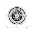 thumbnail image 4 of Clocks - 20" Round - Gear Mechanism - Wall Clock - Antique White - Transitional, 4 of 6