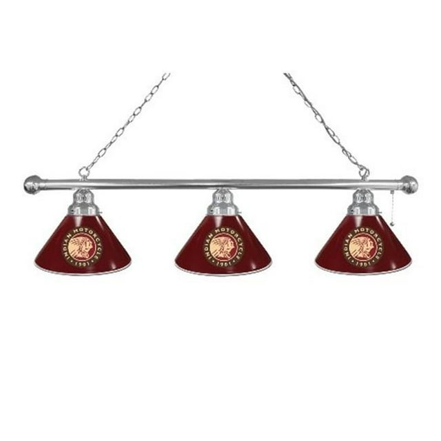 Holland Bar Stool BL3CHIndn-HD-Bu Indian Motorcycle 3 Shade Billiard Light