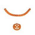thumbnail image 1 of Guirnalda de papel de calabaza en 3D de 300 cm con forma de panal para Halloween, Acción de Gracias, decoración de pasillos y ambientes festivos., 1 of 6