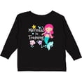 thumbnail image 3 of Inktastic Mermaid in Training Girls Long Sleeve Toddler T-Shirt, 3 of 5
