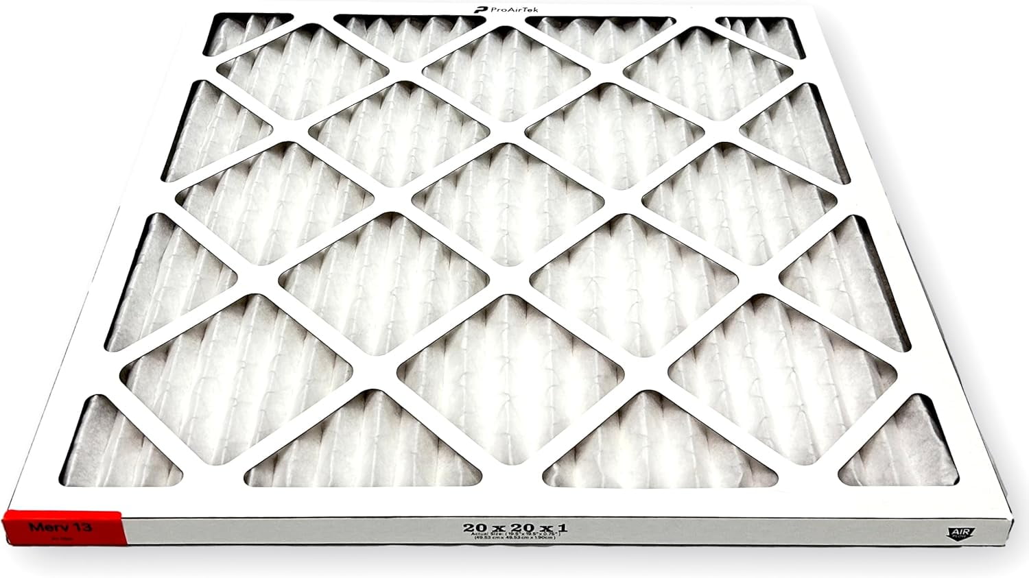 Proairtek AF20201M13SWH Model 20x20x1 Air Filter, MERV 13, 2-Pack – High Efficiency Pleated HVAC Replacement Filter