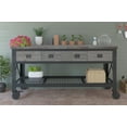 thumbnail image 6 of 72 In x 24 In. 3 Drawer Rolling Industrial Workbench with Wood Top Aged Espresso, 6 of 13