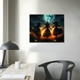thumbnail image 4 of Vintage Halloween Three witches Canvas Wall Art Painting ，Gothic Print Pictures for Home Wall Decor Retro Horror Creepy Dark Posters for Living Room Bedroom Bar Home Halloween Party Decor Framed, 4 of 6